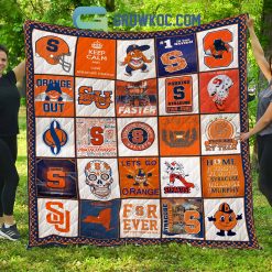NCAA Syracuse Orange Collection Design Quilt Blanket