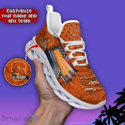 NCAA Syracuse Orange Custom Name Mix Flag Max Soul Shoes