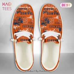 NCAA Syracuse Orange Custom Name Orange Hey Dude Shoes