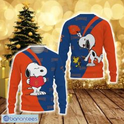 NCAA Syracuse Orange Snoopy Cute Heart Ugly Christmas Sweater