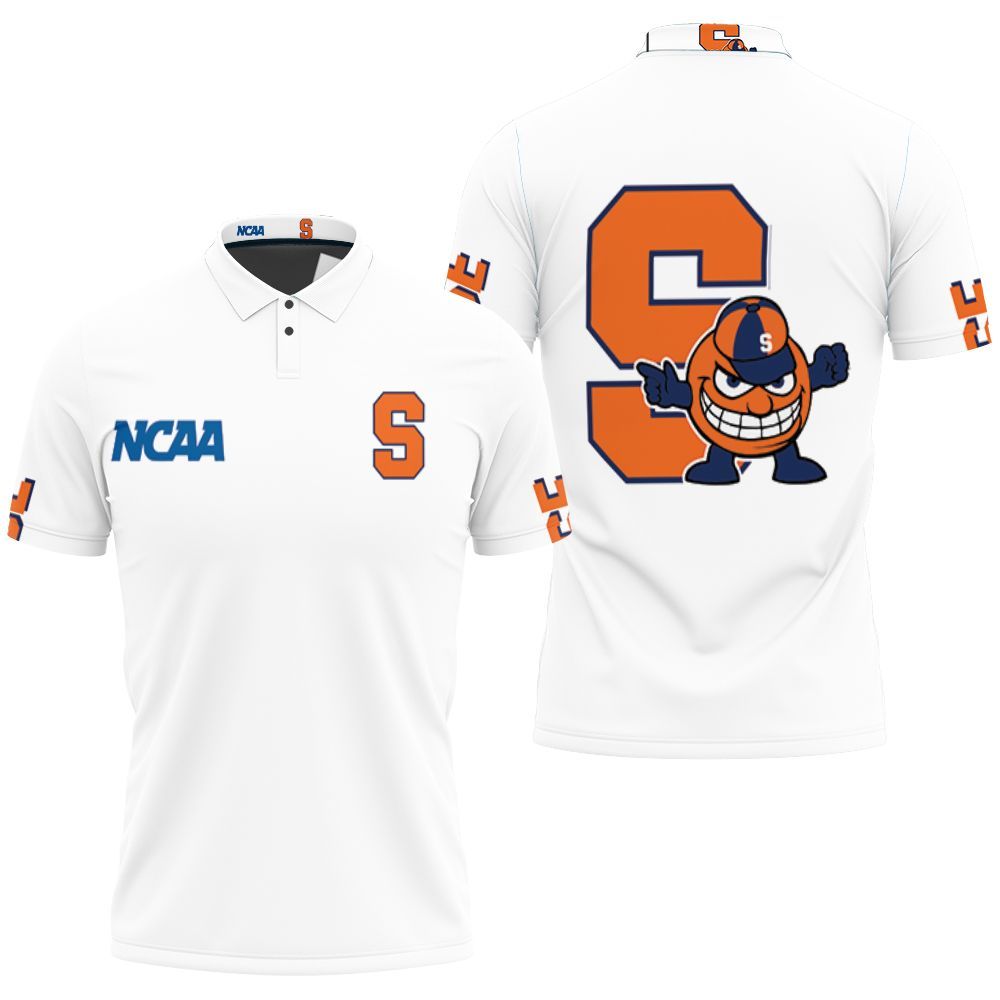 NCAA Syracuse Orange White Polo Shirt
