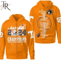 NCAA Tennessee Volunteers 2024 Citrus Bowl Champions - Orange Zip Up Hoodie