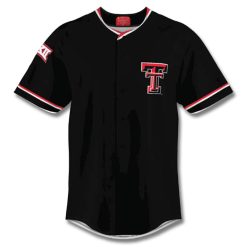 NCAA Texas Tech Red Raiders Custom Name Number Black Baseball Jersey