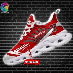 Alternative view of NCAA Texas Tech Red Raiders Custom Name Style Max Soul Shoes