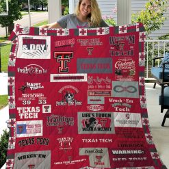 NCAA Texas Tech Red Raiders New Design Quilt Blanket