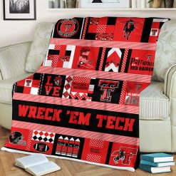 NCAA Texas Tech Red Raiders Wreck 'Em Tech Fleece Blanket
