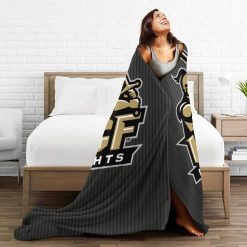 Alternative view of NCAA UCF Knights Black Fleece Blanket