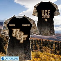 NCAA UCF Knights Custom Name Hunting Camo Style T-Shirt
