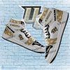 NCAA UCF Knights Custom Name Logo Air Jordan 1 High Sneakers