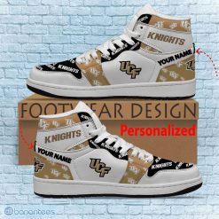 Alternative view of NCAA UCF Knights Custom Name Logo Air Jordan 1 High Sneakers