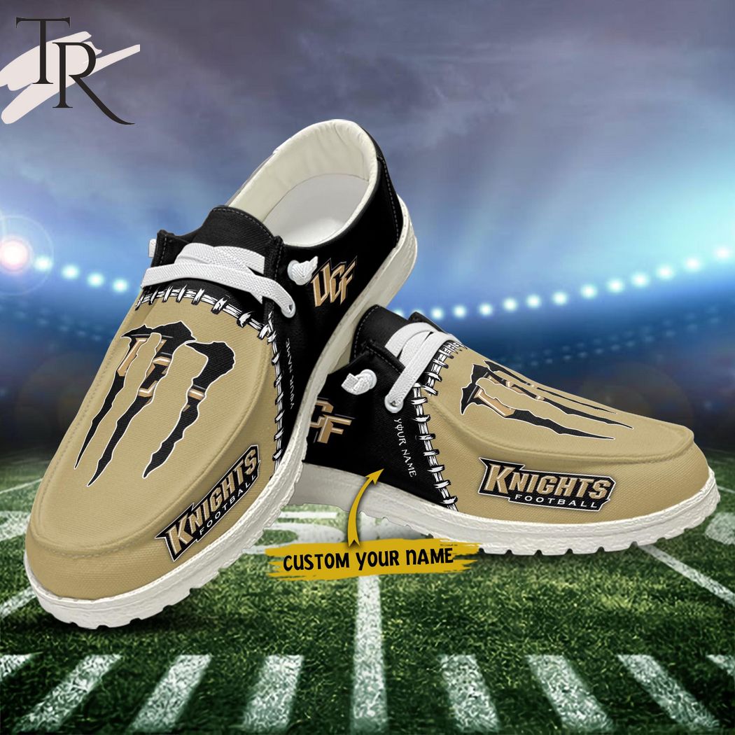 NCAA UCF Knights Custom Name Monster Paws Hey Dude Shoes