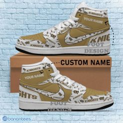 Alternative view of NCAA UCF Knights Custom Name New Season Design Air Jordan 1 High Sneakers