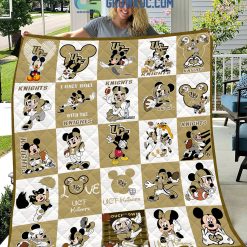 NCAA UCF Knights Mickey Disney Quilt Blanket