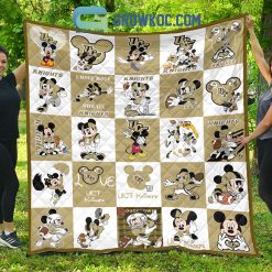 Alternative view of NCAA UCF Knights Mickey Disney Quilt Blanket