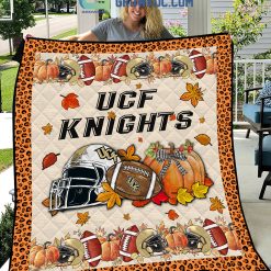 NCAA UCF Knights Welcome Fall Pumpkin Quilt Blanket