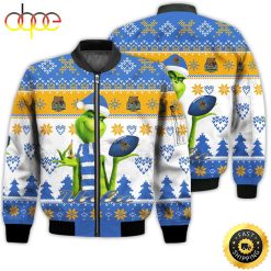 NCAA UCLA Bruins Grinch Cute Ugly Christmas Bomber Jacket