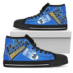 Alternative view of NCAA UCLA Bruins Straight Outta High Top Shoes
