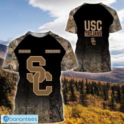 NCAA USC Trojans Custom Name Hunting Camo Style T-Shirt