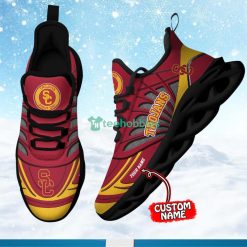 Alternative view of NCAA USC Trojans Custom Name Special Design Max Soul Shoes