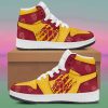 NCAA USC Trojans Gold Red Air Jordan 1 High Sneakers