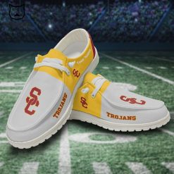 NCAA USC Trojans Grey Gold Hey Dude Shoes