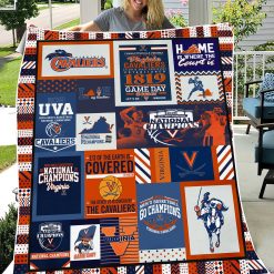 Alternative view of NCAA Virginia Cavaliers 2019 National Champions Fleece Blanket