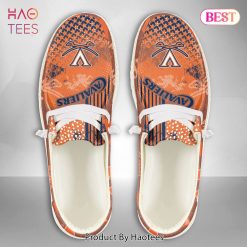 NCAA Virginia Cavaliers Custom Name Logo Hey Dude Shoes