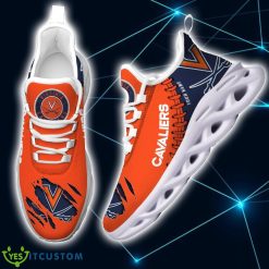 Alternative view of NCAA Virginia Cavaliers Custom Name Orange Blue Max Soul Shoes