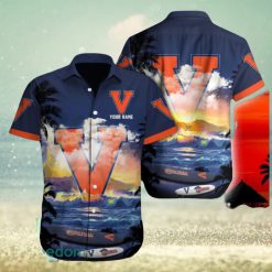 NCAA Virginia Cavaliers Custom Name Vacation Wear Hawaiian Shirt