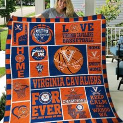 NCAA Virginia Cavaliers For Ever Quilt Blanket