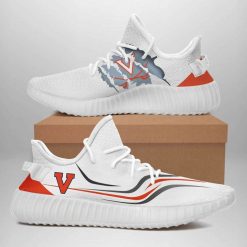 NCAA Virginia Cavaliers White Yeezy Boost Sneakers