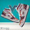 NCAA Virginia Tech Hokies Custom Name Logo Air Jordan 1 High Sneakers