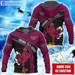 NCAA Virginia Tech Hokies Custom Name Mascot Pullover Hoodie