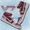 NCAA Virginia Tech Hokies Custom Name New Season Design Air Jordan 1 High Sneakers
