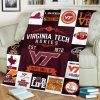 NCAA Virginia Tech Hokies EST 1872 Fleece Blanket
