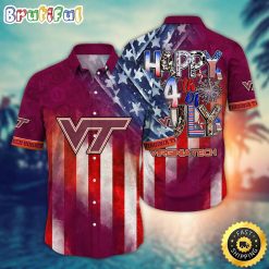 NCAA Virginia Tech Hokies Independence Day Hawaiian Shirt