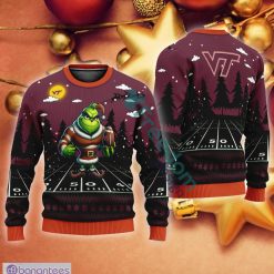 NCAA Virginia Tech Hokies Play Grinch Funny Sweater