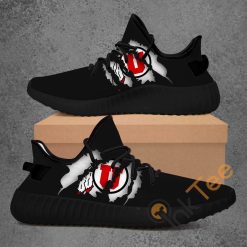 NCAA Utah Utes Black Yeezy Boost Sneakers