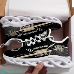NCAA Wake Forest Demon Deacons Custom Name Black Max Soul Shoes