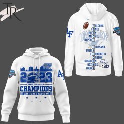 NCAA Air Force Falcons 2023 Armed Forces Bowl White Pullover Hoodie