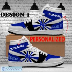 NCAA Air Force Falcons Custom Name New Design Air Jordan 1 High Sneakers