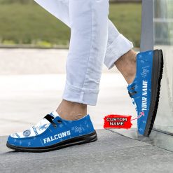 NCAA Air Force Falcons Custom Name White Blue Hey Dude Shoes - Image 4