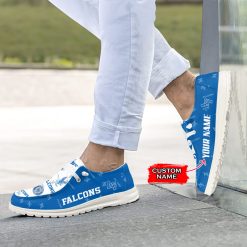 Alternative view of NCAA Air Force Falcons Custom Name White Blue Hey Dude Shoes