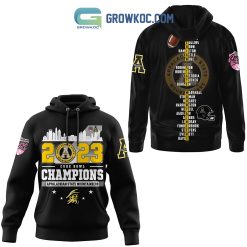 NCAA Appalachian State Mountaineers 2023 Champions Black Pullover Hoodie