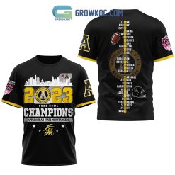 NCAA Appalachian State Mountaineers 2023 Champions Black T-Shirt