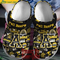 NCAA Appalachian State Mountaineers Black Crocs