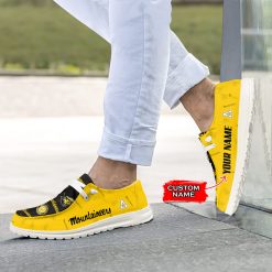 Alternative view of NCAA Appalachian State Mountaineers Custom Name Black Yellow Hey Dude Shoes