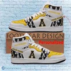 Alternative view of NCAA Appalachian State Mountaineers Custom Name Logo Air Jordan 1 High Sneakers