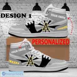 NCAA Appalachian State Mountaineers Custom Name New Design Air Jordan 1 High Sneakers