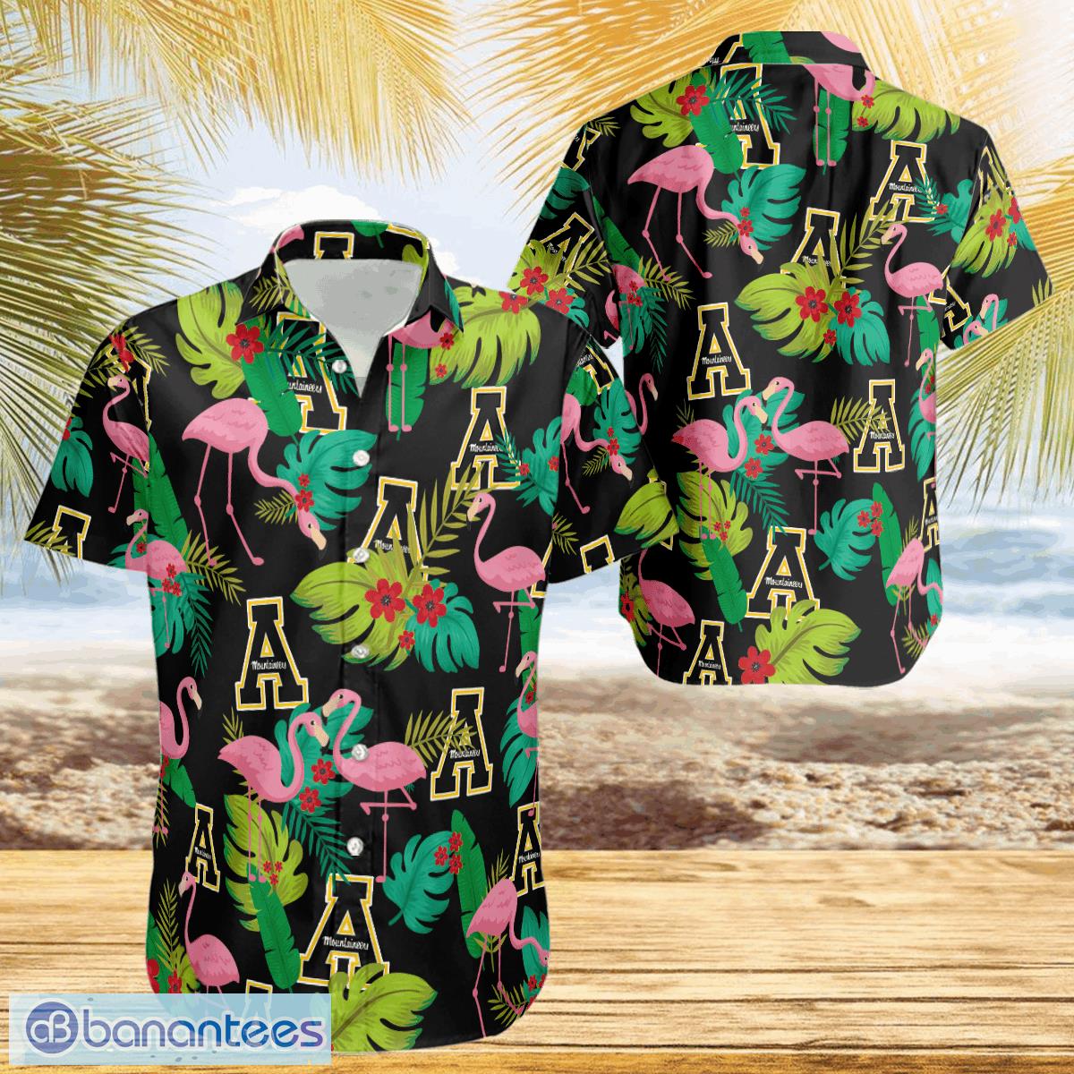 NCAA Appalachian State Mountaineers Flamingo Hawaiian Shirt